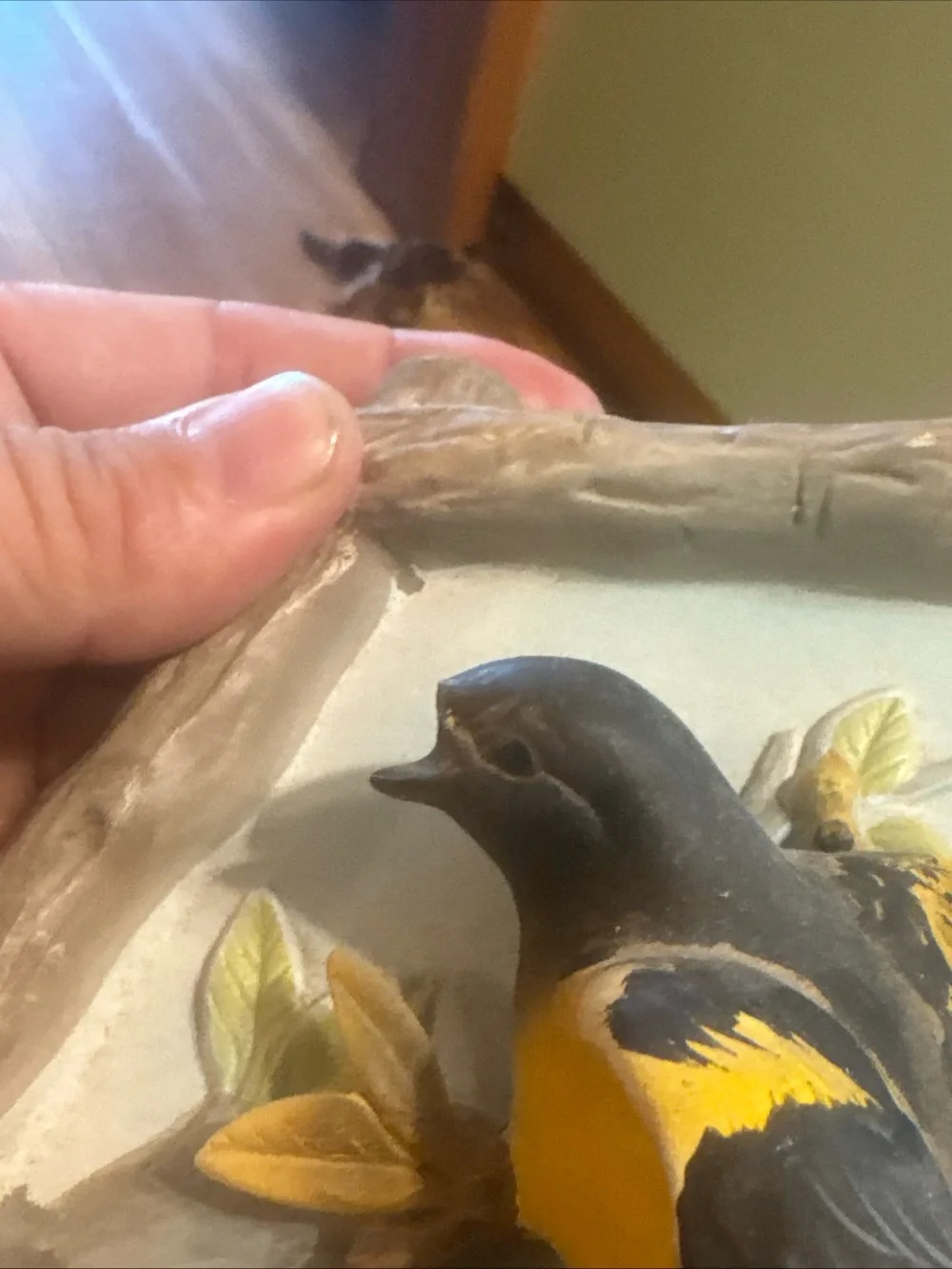vintage MCM 3D plaster wall plaque Oriole manufactured by Inarco 1962 E-469